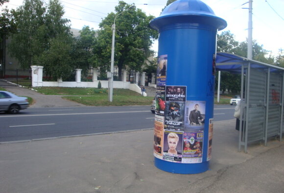 Новые тумбы для афиш в Минске!