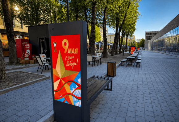 Реклама на LED-скамейках