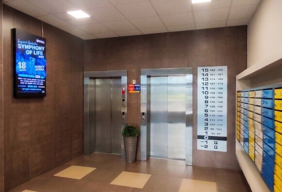 Новые места для размещения рекламы: LED-экраны в лифтовых холлах престижных ЖК  Минска