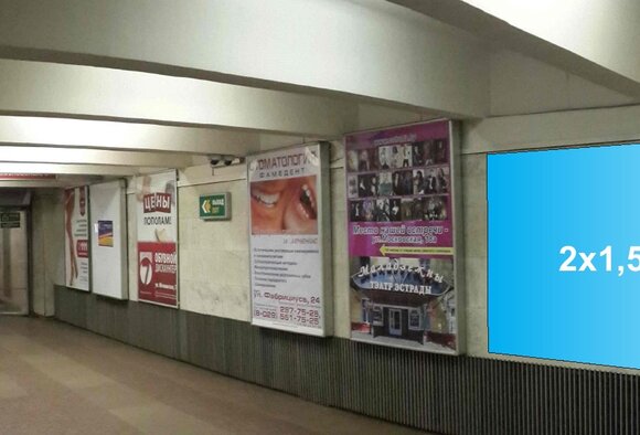 Новинка - щит в вестибюле станции "Институт Культуры"