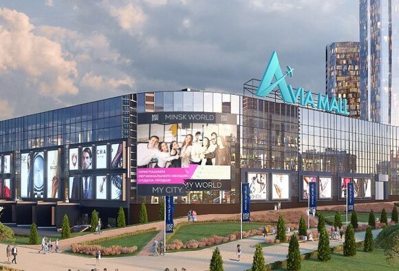 Новый медиафасад в Минске на ТОЦ "Avia Mall" - Новость