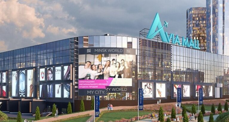 Новый медиафасад в Минске на ТОЦ "Avia Mall" - Новость