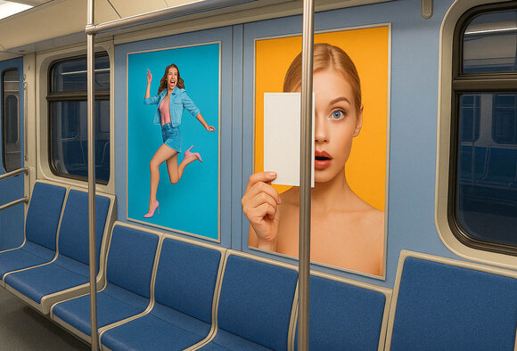 Новые большие форматы по Зелёнолужской линии в новых вагонах "Минск-2024"!