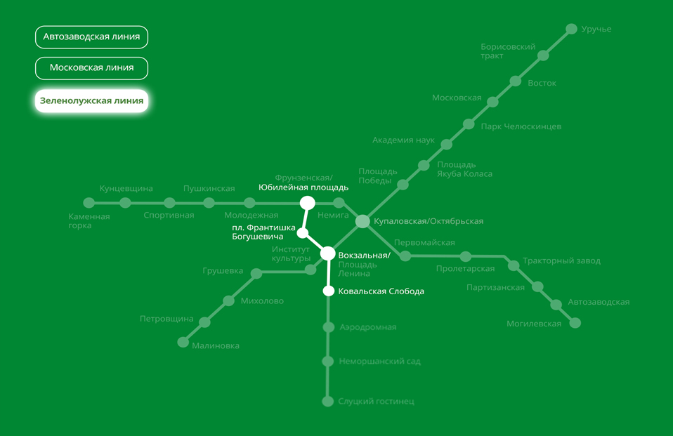 Новые рекламные места на Зеленолужской линии метро! - Фото 1