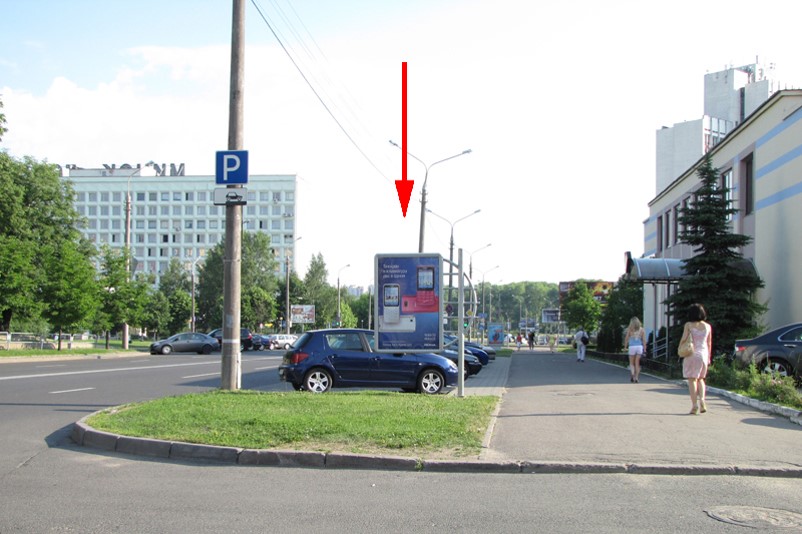 Рекламная конструкция со скроллом