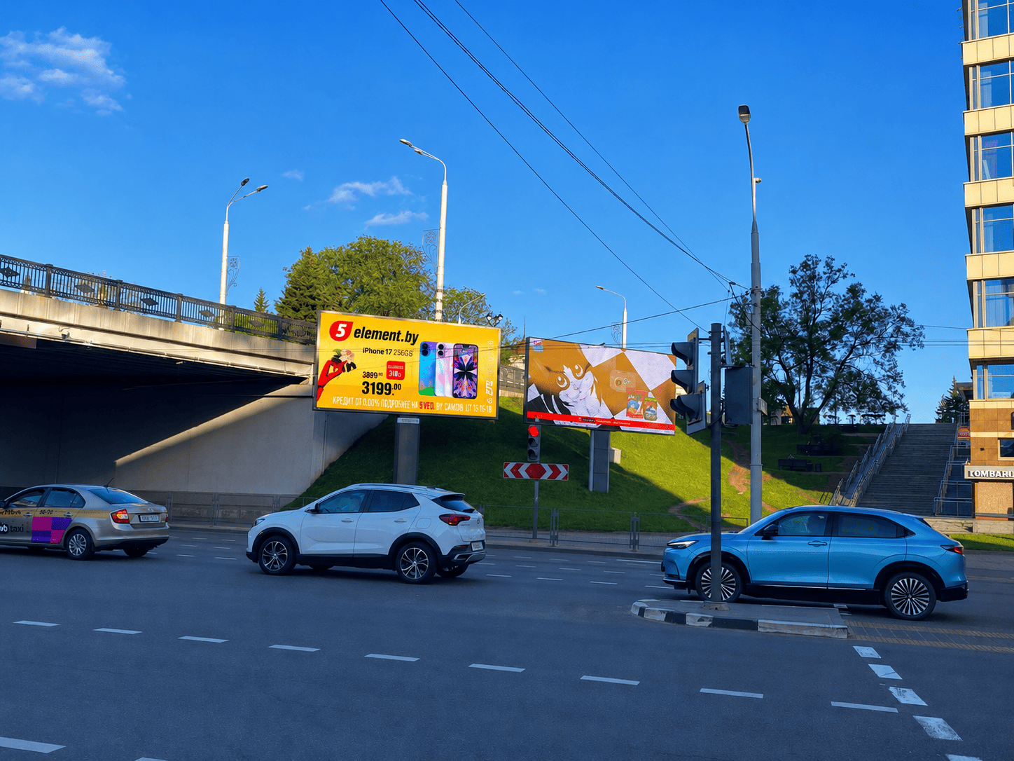 Наружная реклама 5 элемента в Минске