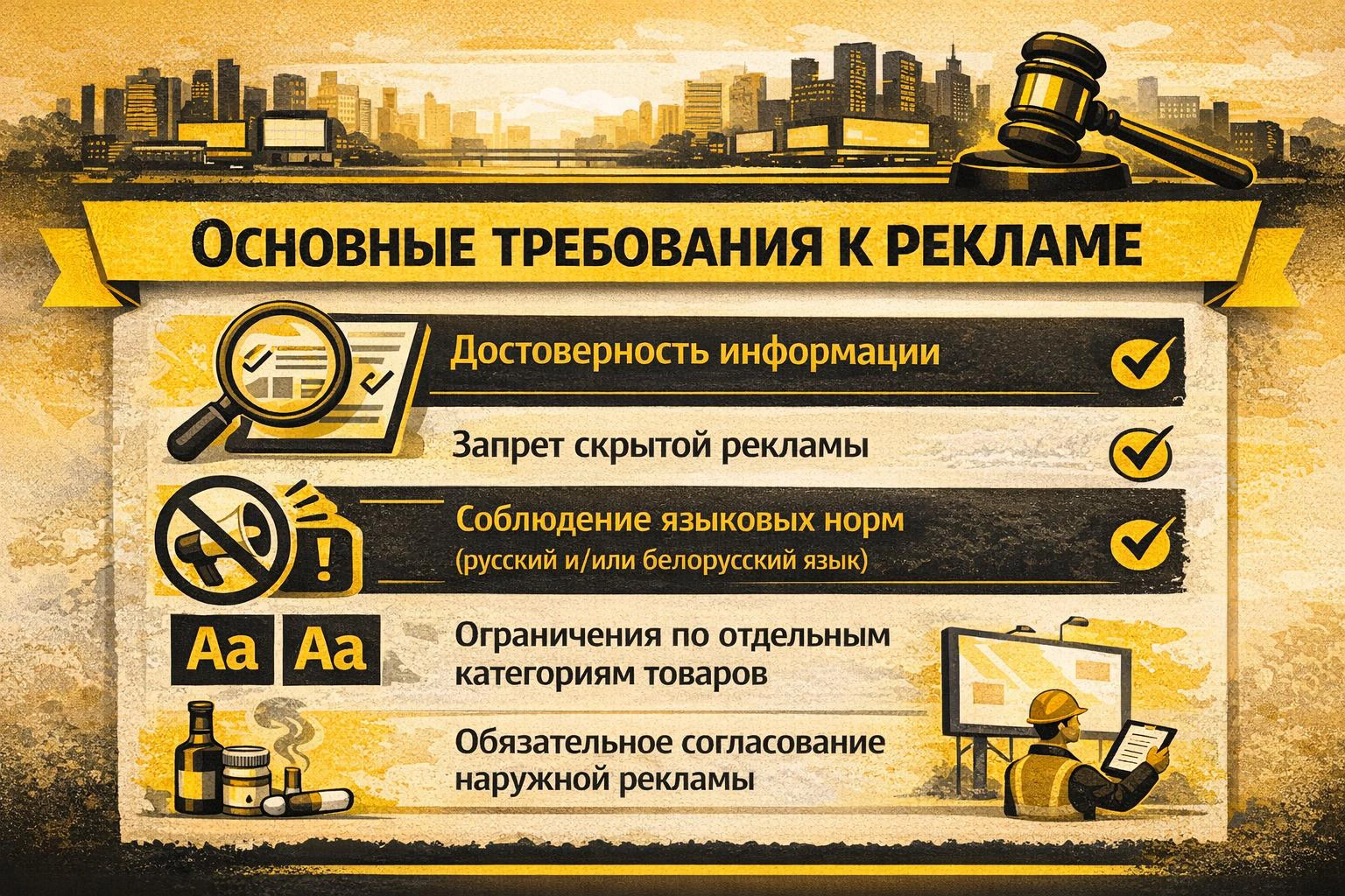 Основные требования к рекламе в РБ